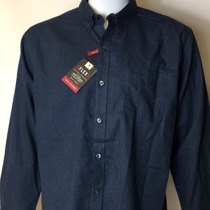 Van Heusen FLEX Comfort Light Flannel Large Blue